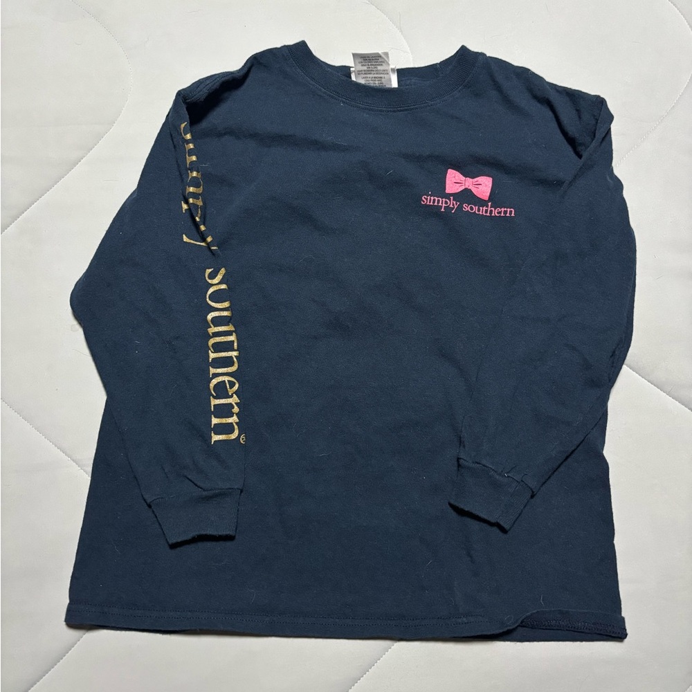 Simply Southern Girl’s Navy Long Sleeve Shirt